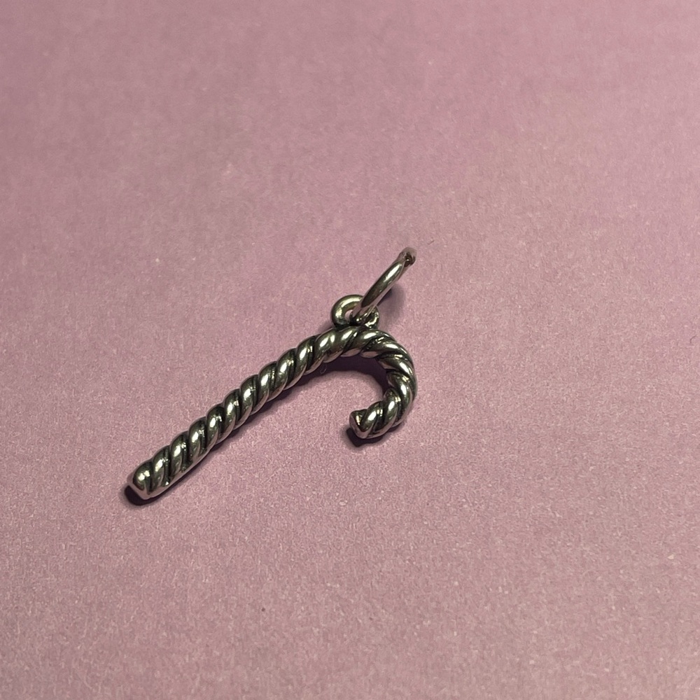 RETIRED James Avery Twisted Silver Pendant Charm